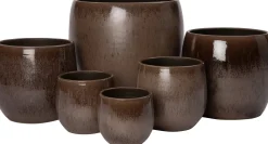 Intratuin Blumentopf Feda braun D 26 H 26 cm