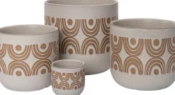 Intratuin Blumentopf Finn weiß D 7,5 H 6,8 cm