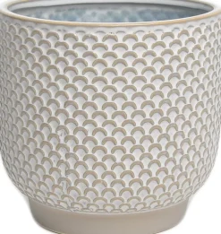 Intratuin Blumentopf Finn D 14 cm H 13 cm grau