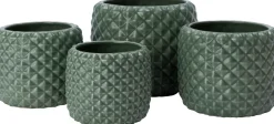 Intratuin Blumentopf Floris grün D 20 H 18 cm