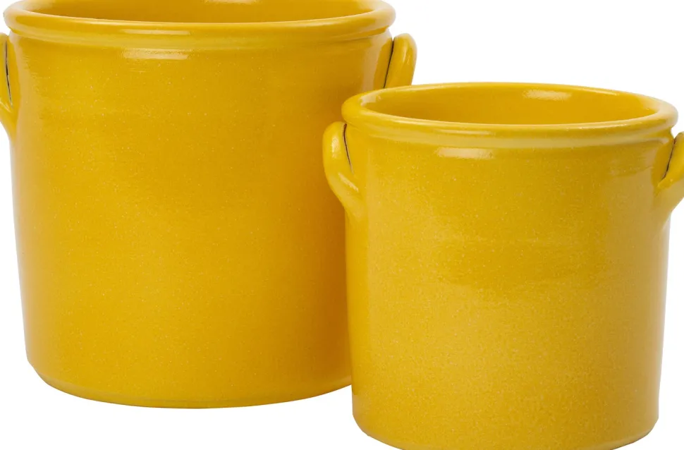 Intratuin Blumentopf Gaia D 24 H 24 cm gelb