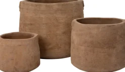 Intratuin Blumentopf Geleen taupe D 35 H 29 cm