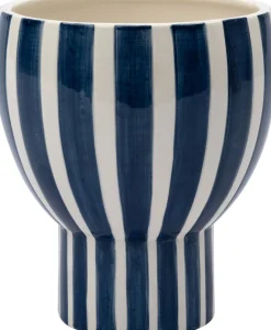 Intratuin Blumentopf Inas blauw / wit D 18 H 20 cm