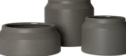 Intratuin Blumentopf Janna grau D 20,5 H 8,5 cm