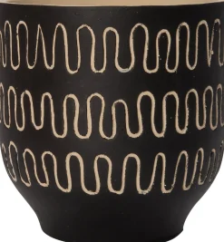 Intratuin Blumentopf Jits schwarz D 14 H 14 cm