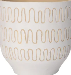 Intratuin Blumentopf Jits weiß D 14 H 14 cm