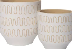 Intratuin Blumentopf Jits weiß D 14 H 14 cm
