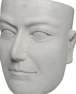 Intratuin Blumentopf Kopf 47 x 42 x 48 cm grau