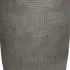 Intratuin Blumentopf Lijnen D 43 cm H 78 cm grau
