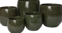 Intratuin Blumentopf Lino D 18 H 16 cm grün