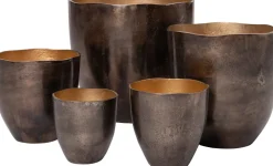 Intratuin Blumentopf Lize D 13 H 13 cm kupfer / blau