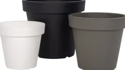 Intratuin Blumentopf Lofly 49 H 45,5 cm weiß