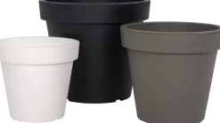 Intratuin Blumentopf Lofly D 39 H 36,1 cm anthrazit