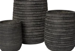 Intratuin Blumentopf Lyn braun D 33 H 39 cm
