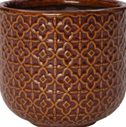 Intratuin Blumentopf Mariya braun D 12 H 11 cm