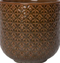 Intratuin Blumentopf Mariya braun D 16,5 H 16 cm