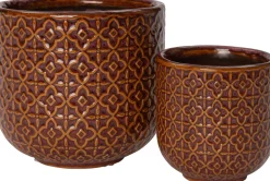 Intratuin Blumentopf Mariya braun D 8 H 8 cm