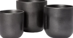 Intratuin Blumentopf Marlon schwarz D 17 H 15 cm