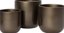 Intratuin Blumentopf Marlon gold D 14 H 12 cm