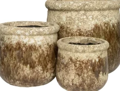 Intratuin Blumentopf Mela D 15,5 cm H 14 cm braun