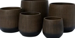 Intratuin Blumentopf Melle braun D 29 H 26 cm