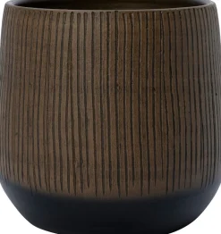 Intratuin Blumentopf Melle braun D 24 H 22 cm