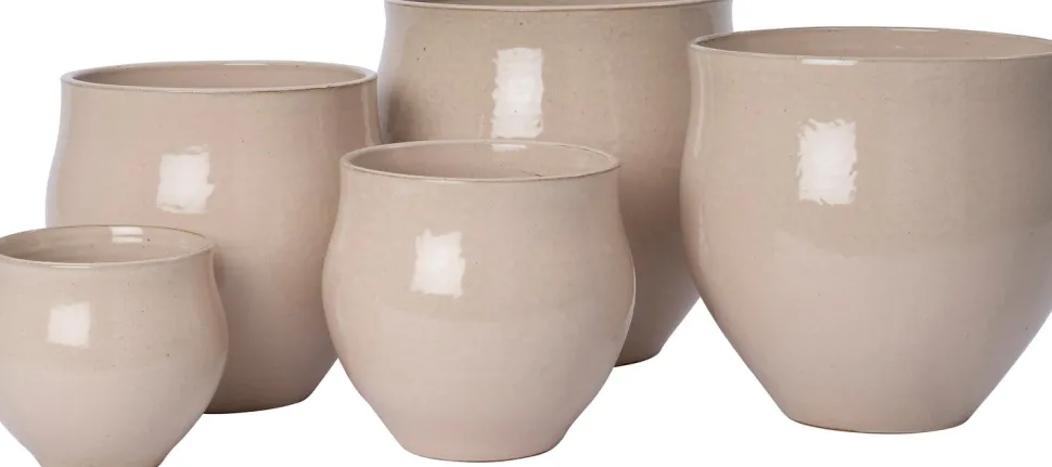 Intratuin Blumentopf Miek beige D 24 H 23 cm