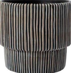 Intratuin Blumentopf Milan schwarz D 14 H 13 cm