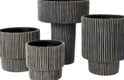 Intratuin Blumentopf Milan schwarz D 17 H 16 cm