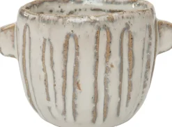 Intratuin Blumentopf mit Henkeln 11 x 8,5 x 7 cm creme