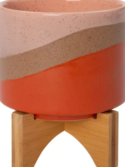 Intratuin Blumentopf mit Füßen Bo roze D 13 H 15,5 cm