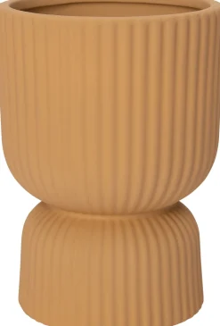 Intratuin Blumentopf mit Fuß Elle gelb D 11,5 H 16 cm