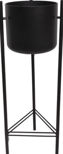 Intratuin Blumentopf mit Füßen D 28 H 81 cm schwarz