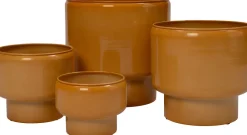 Intratuin Blumentopf mit Fuß Vibrant gelb D 20 H 15 cm