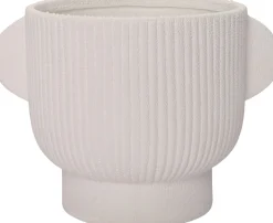 Intratuin Blumentopf mit Fuß Pierre weiß 10 x 7 x 7 cm