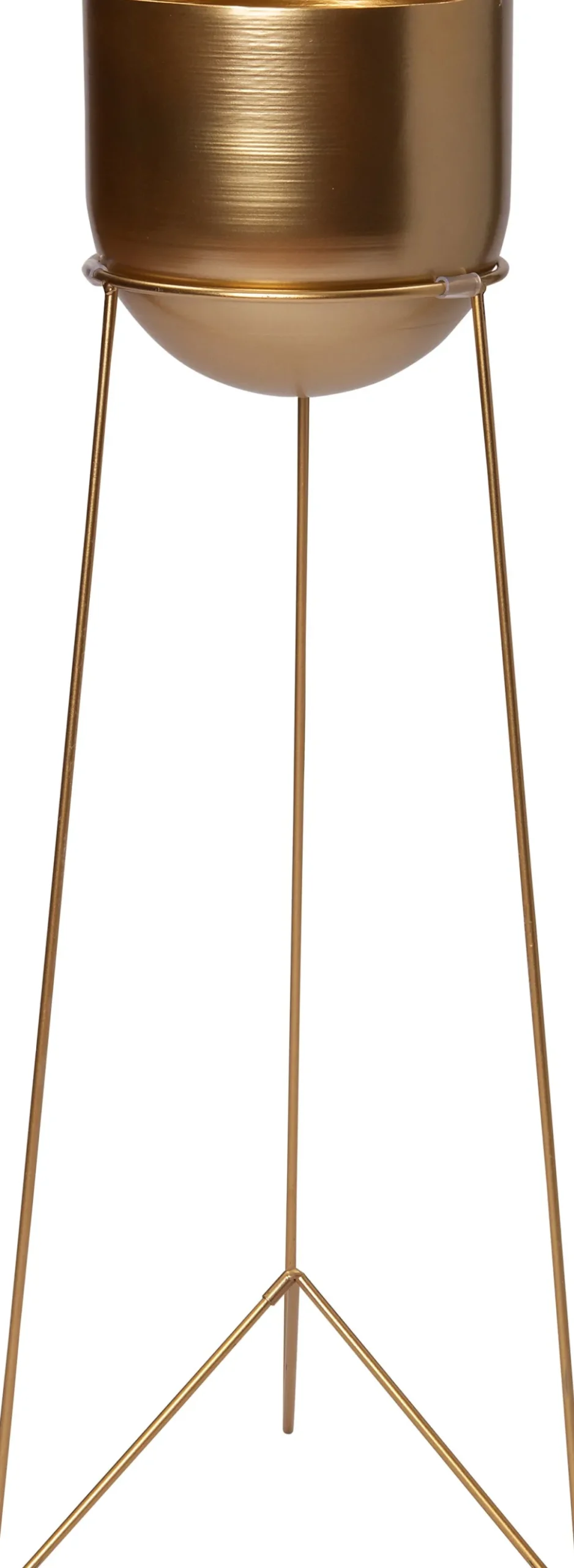 Intratuin Blumentopf mit Ständer Pien gold D 25 H 94 cm