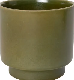 Intratuin Blumentopf mit Fuß Tilda grün D 13,5 H 14 cm