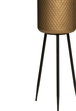 Intratuin Blumentopf mit Fuß gold D 20 H 54,5 cm