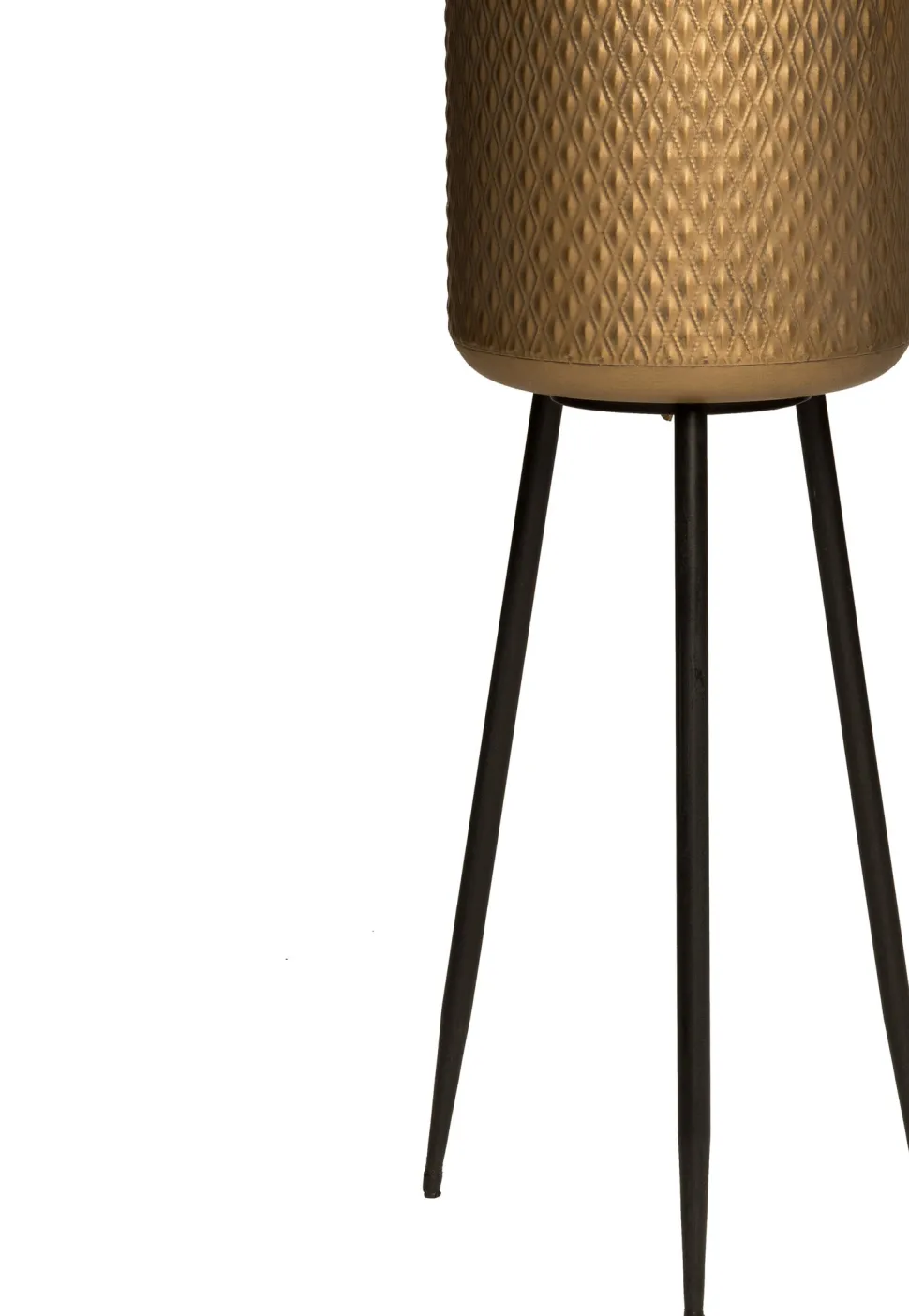 Intratuin Blumentopf mit Fuß gold D 20 H 54,5 cm