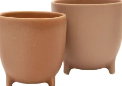 Intratuin Blumentopf mit Füßen Sonja D 15,5 cm H 15,5 cm braun