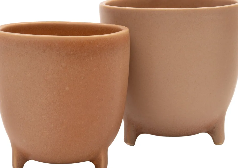 Intratuin Blumentopf mit Füßen Sonja D 15,5 cm H 15,5 cm braun