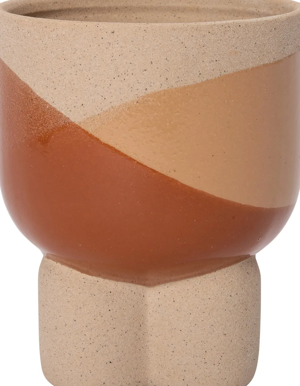 Intratuin Blumentopf mit Fuß Jay orange D 14,3 H 17,2 cm