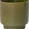 Intratuin Blumentopf mit Fuß Tilda grün D 16 H 17 cm