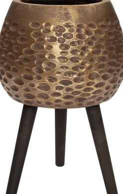 Intratuin Blumentopf mit Füßen Maura D 40 cm H 61 cm gold