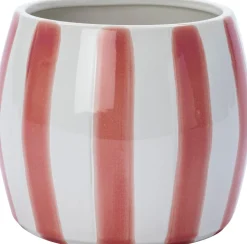 Intratuin Blumentopf mit Fuß Adora weiß/dunkelrosa D 8,8 H 6,5 cm