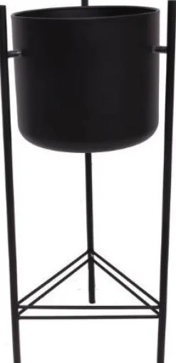 Intratuin Blumentopf mit Füßen D 28 H 66 cm schwarz