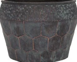 Intratuin Blumentopf Nika grün / kupfer D 36 H 25 cm