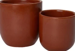 Intratuin Blumentopf Ravel rot D 13 H 13 cm
