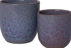 Intratuin Blumentopf Ravel blau D 13 H 13 cm