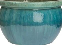 Intratuin Blumentopf Sandra D 52 cm H 31 cm türkis